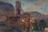 Les travaux du métropolitain au pont Saint-Michel