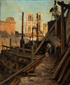 Les travaux du métropolitain au quai Saint-Michel