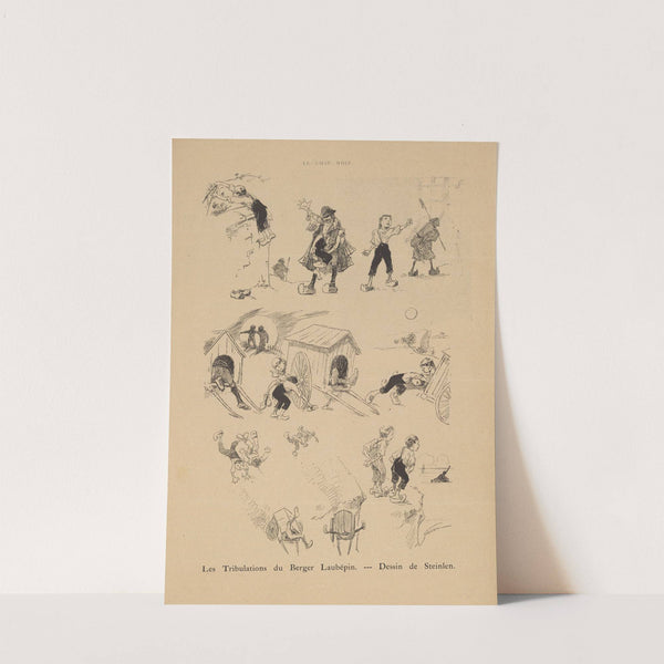 Les Tribulations du Berger Laubépin (1884) by Théophile Alexandre Steinlen