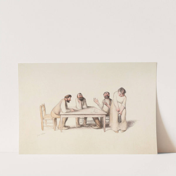 Les Trois barbus (1910) by Jean Veber