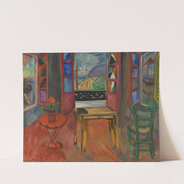 Les trois fenêtres (1925) by Morgan Russell