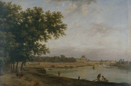 Les Tuileries et le Pont Royal, vus du Cours-la-Reine — size preview