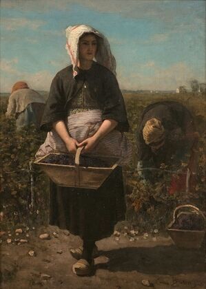 Les vendangeuses, étude pour ‘Les vendanges à Château-Lagrange’