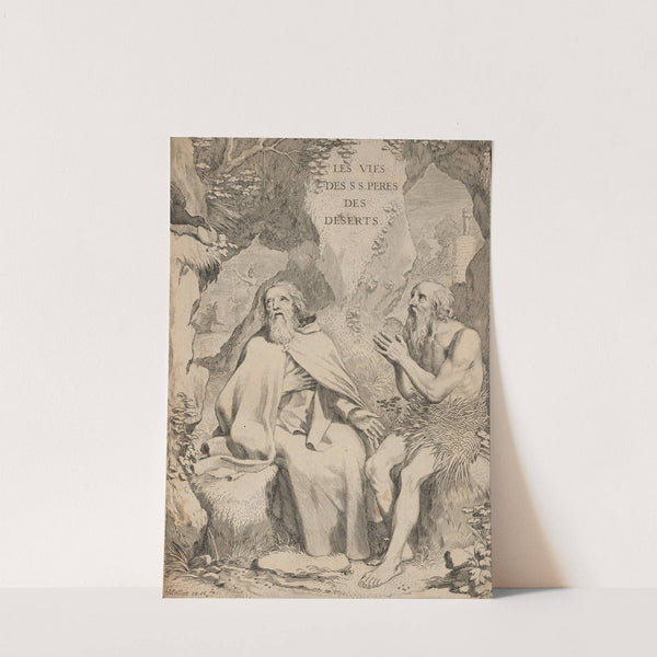 Les vies des S.S. Peres des deserts by Claude Mellan