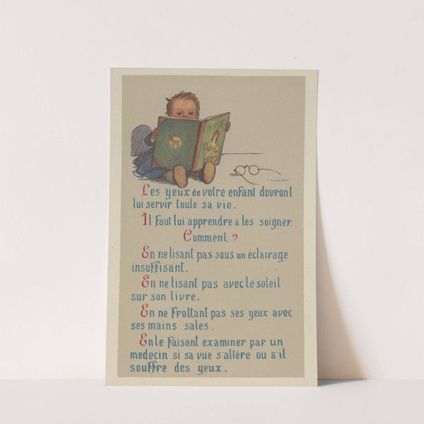 Les yeux de votre enfant devront lui servir toute sa vie by Moullot