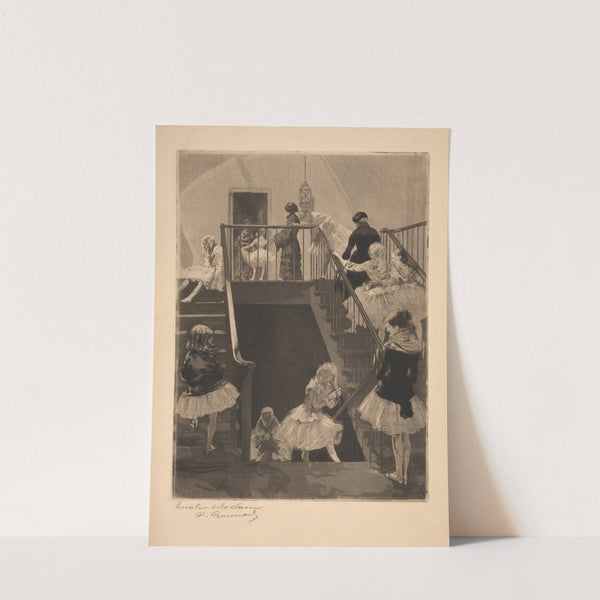 L’escalier de la classe(The class staircase) by Charles Paul Renouard