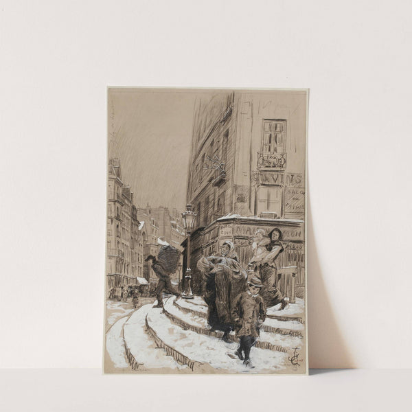 L’escalier de la rue des Barres by Charles Jouas