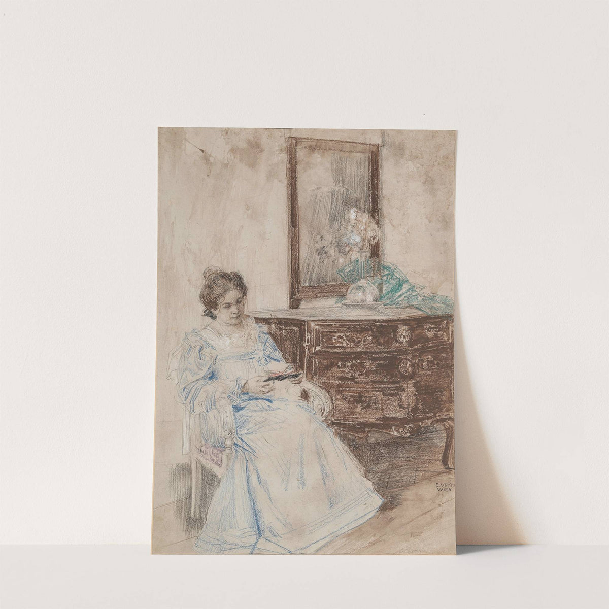 Lesende Frau by Eduard Veith