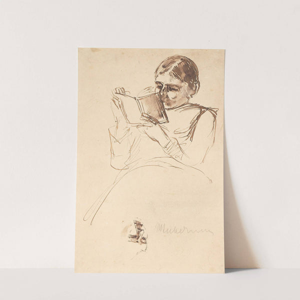 Lesende Frau (Martha Liebermann, geb. Marckwald) (1885) by Max Liebermann