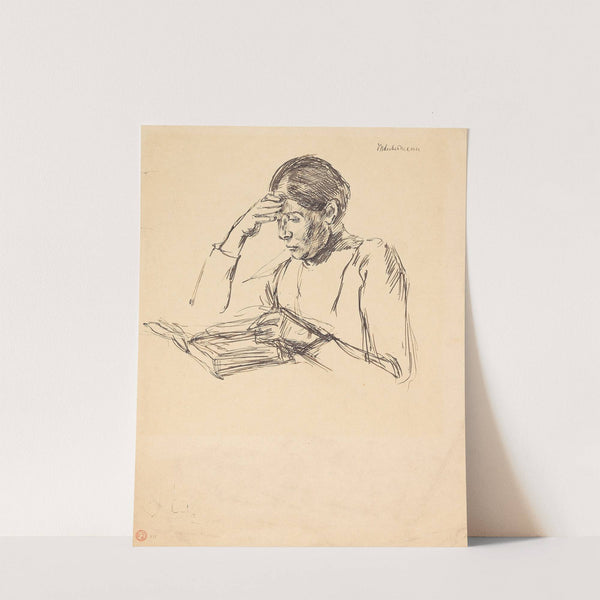 Lesende (Martha Liebermann) (1888) by Max Liebermann