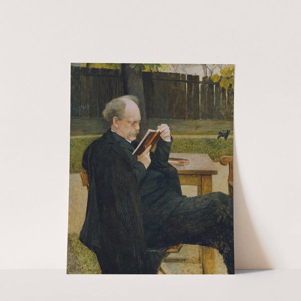 Lesender Mann by Emanuel Baschny