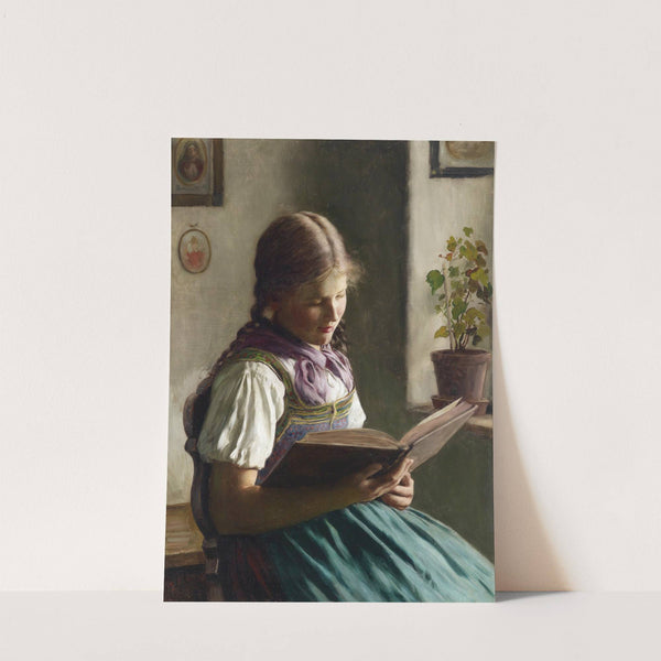 Lesendes Mädchen by Emil Rau