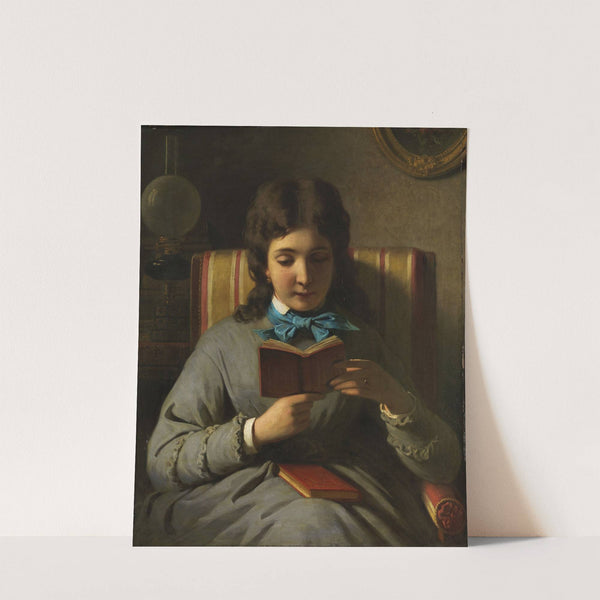 Lesendes Mädchen by Anton Ebert