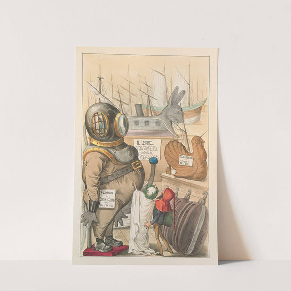 L’esposizione marittima visitata da Dante e Virgilio Pl.08 (1871) by Antonio Manganaro