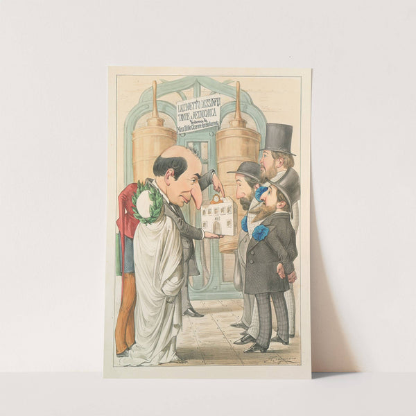 L’esposizione marittima visitata da Dante e Virgilio Pl.12 (1871) by Antonio Manganaro