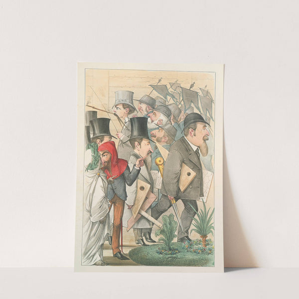 L’esposizione marittima visitata da Dante e Virgilio Pl.13 (1871) by Antonio Manganaro