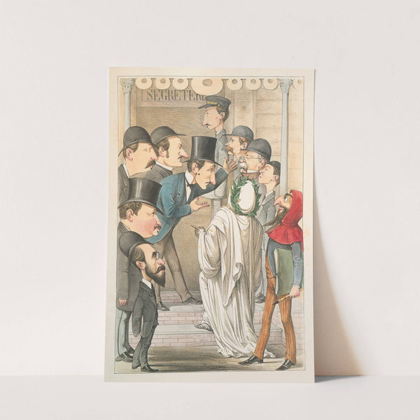 L’esposizione marittima visitata da Dante e Virgilio Pl.15 (1871) by Antonio Manganaro