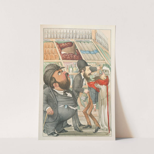 L’esposizione marittima visitata da Dante e Virgilio Pl.23 (1871) by Antonio Manganaro