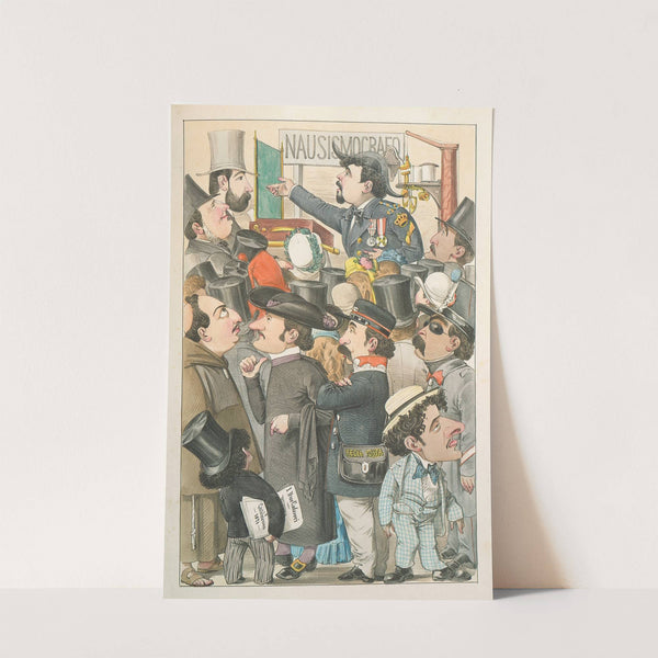 L’esposizione marittima visitata da Dante e Virgilio Pl.24 (1871) by Antonio Manganaro