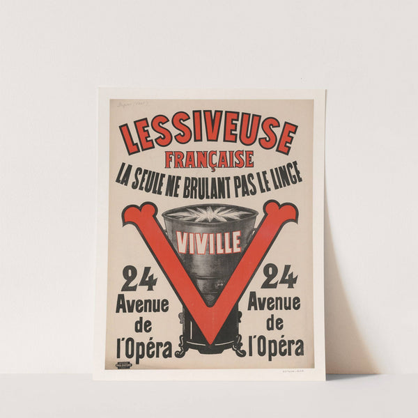 Lessiveuse française Viville. La seule ne brûlant pas le linge (1901) by Imp. Paul Dupont