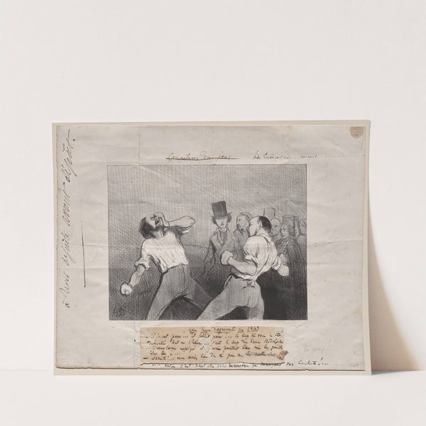 Lesson in Understanding in 1843 (1843) by Honoré Daumier