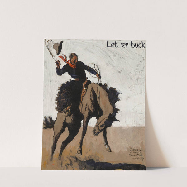 Let 'er Buck! Pendleton Round Up by Maynard Dixon