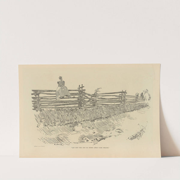 Let not the sun go down upon your wrath (1893-1900) by Charles Dana Gibson