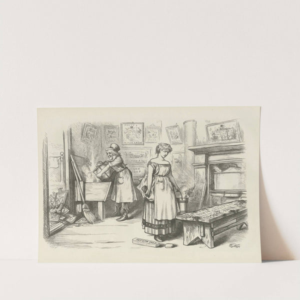 Let the good work (house-cleaning) go on. (1871) by Thomas Nast