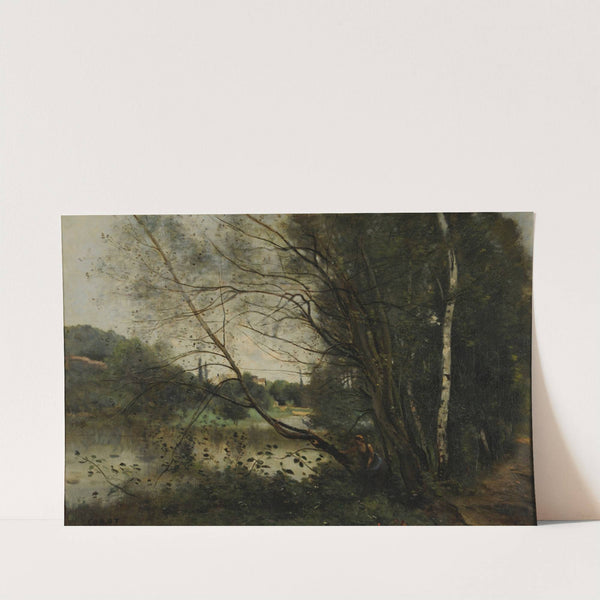 L'étang à l'arbre penché by Jean-Baptiste-Camille Corot