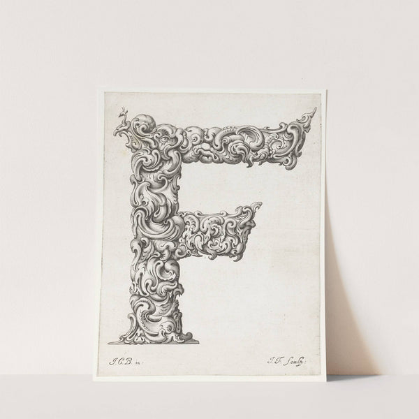 Letter F (1645-1650) by Jeremias Falck