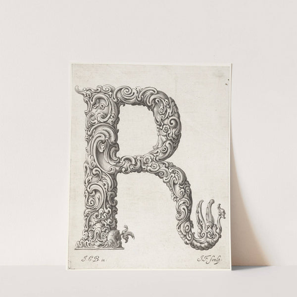 Letter R (1645-1650) by Jeremias Falck