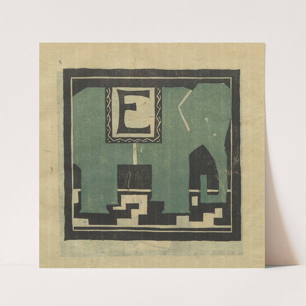 Letters designed and cut on linoleum blocks Pl.05 (1920) by Columbia University Teachers College