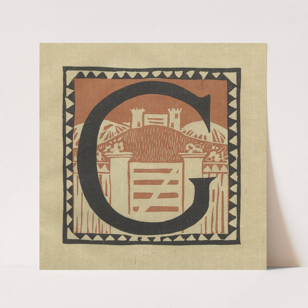 Letters designed and cut on linoleum blocks Pl.07 (1920) by Columbia University Teachers College
