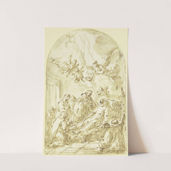 Letzte Kommunion einer sterbenden Nonne by Gaspare Diziani