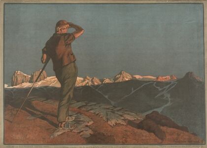 Letztes leuchten Coucher de soleil ; Setting sun (1890-1910)