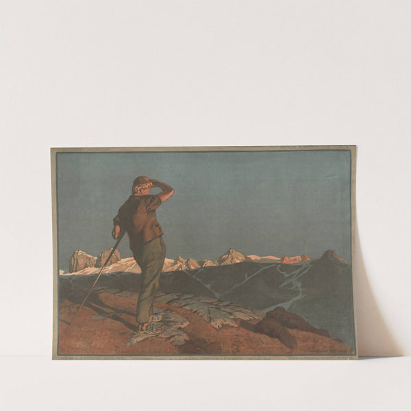 Letztes leuchten Coucher de soleil ; Setting sun (1890-1910) by Hans Beat Wieland