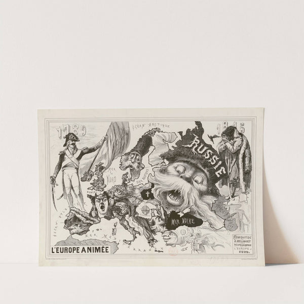 L’Europe animée (1870) by Achille Belloguet