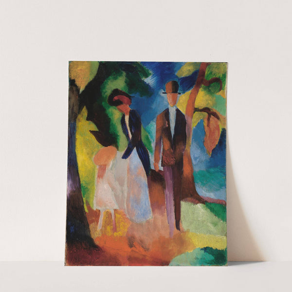 Leute am blauen See (1913) by August Macke