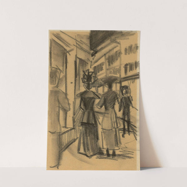 Leute auf der Straße (1913) by August Macke