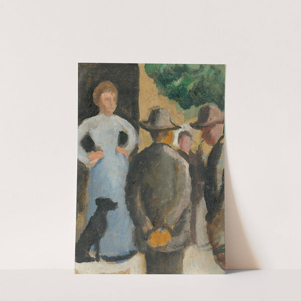 Leute auf der Straße (1909-10) by August Macke