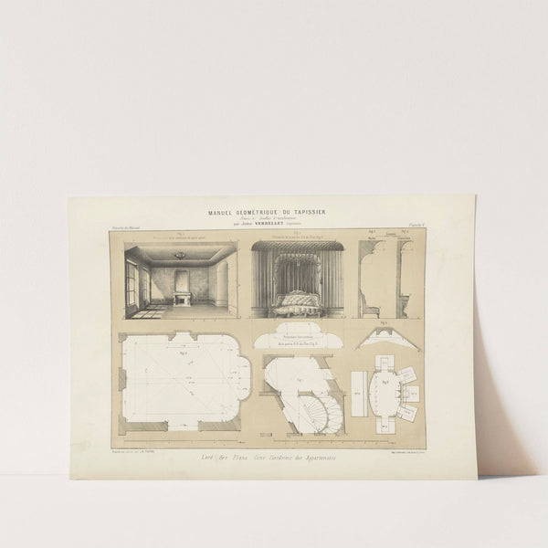 Levé des plans l'intérieur des appartements. by Jules Verdellet