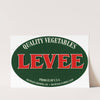 Levee Vegetable Label (1930-1950)