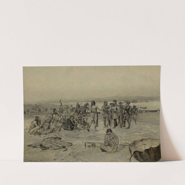 Lewis And Clark Meeting The Mandans (Lewis And Clark Expedition) (1897) by Charles Marion Russell