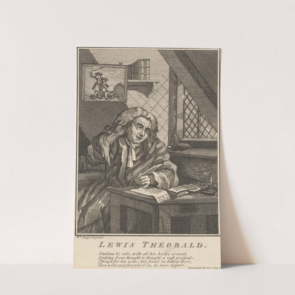 Lewis Theobald; Detail of the Poet by William Hogarth