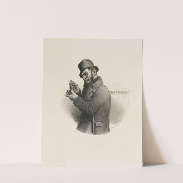 L’execrable assassin méditant son horrible attentat by Charles-Joseph Traviès de Villers