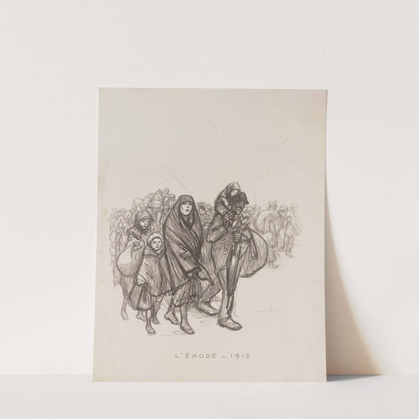 L’exode – 1915 (1915) by Théophile Alexandre Steinlen