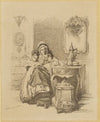 Lezende oude dame