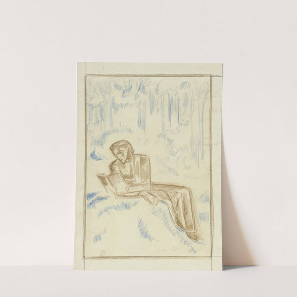 Lezende vrouw in een boslandschap by Richard Nicolaüs Roland Holst