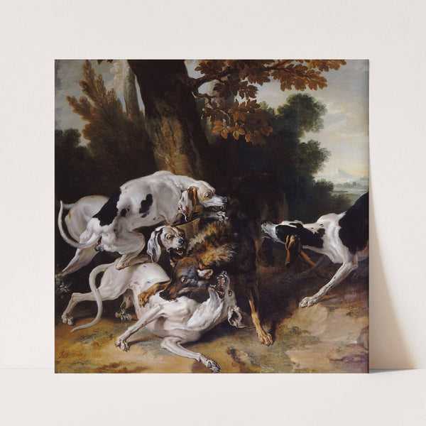 L’hallali du loup (1725) by Jean-Baptiste Oudry
