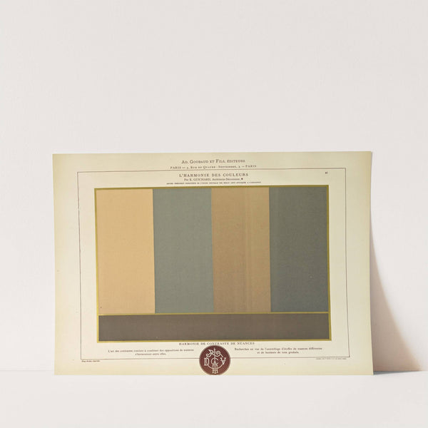 L'harmonie des couleurs Pl.037 by Édouard Guichard